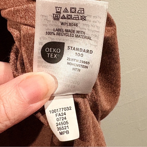 V-Neck Relaxed Fit Tee Fall Casual Size 3X Boho Elevated Basic - Picture 5 of 5